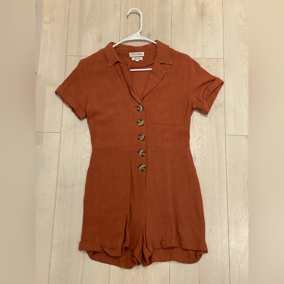 Native Youth Knowles Romper in Terracotta - Picture 2 of 7